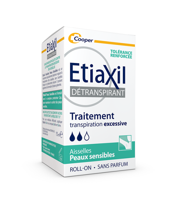 ETIAXIL DÉTRANSPIRANT PEAUX SENSIBLES AISSELLES ROLL-ON 15ML