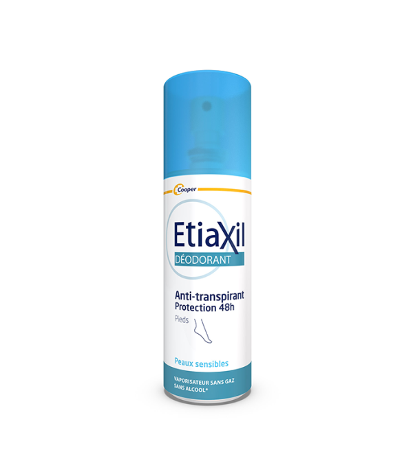 ETIAXIL ANTI-TRANSPIRANT 48H PROTECTION PIEDS SPRAY SANS GAZ 100ML