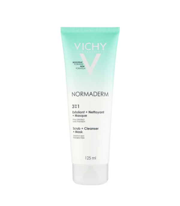 VICHY NORMADERM 3 IN 1 SCRUB + CLEANSER + MASK 125ML