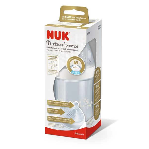 Nuk nature sense bottle 260ml (6-18M)